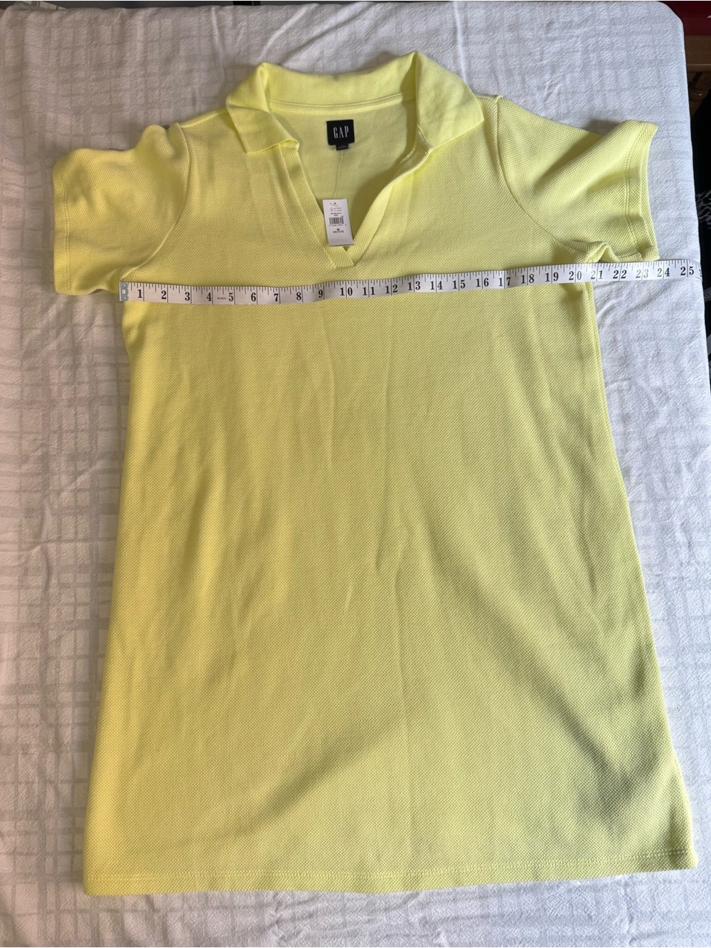 GAP Lemon Short Sleeve Polo Dress